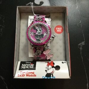 Disney Minnie Mouse Flashing LCD Watch Brand New with tags Pink age 6+